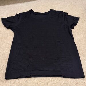 Black Swiftly Tech Perforated T-Shirt